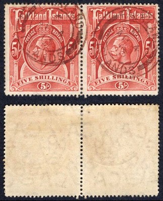 falkland-is-sg67-5-wmk-mult-ca-pair-brown-cancel-heijtz-f5v1-cat-240-pounds