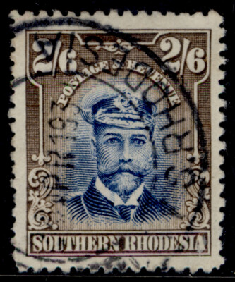 southern-rhodesia-gv-sg13-2s-6d-blue-sepia-fine-used-cat-75