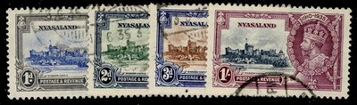 nyasaland-protectorate-gv-sg123-126-1935-silver-jubilee-set-fine-used-cat-70