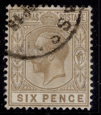 bahamas-gv-sg86-6d-bistre-brown-fine-used