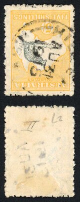 australia-sg30-5-wmk-2nd-crown-inverted-rough-perf-cat-500-pounds