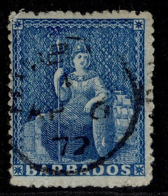 barbados-qv-sg48-1d-blue-vfu-cds-pmk