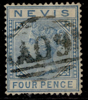 st-kitts-nevis-nevis-qv-sg29-2d-ultramarine-used-cat-28