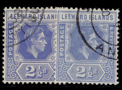 leeward-islands-gvi-sg105-105a-2d-shade-varieties-fine-used
