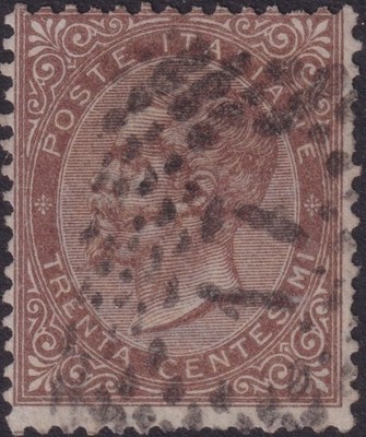 italy-1863-30c-brown