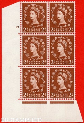 sg-573-s40-2d-light-red-brown-a-mounted-mint-cylinder-block-of-6-cyl-b77197