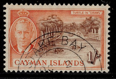 cayman-islands-gvi-sg144-1s-brown-orange-fine-used