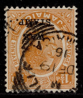 jamaica-gv-sg71w-1d-orange-fine-used-cat-16-wmk-inverted