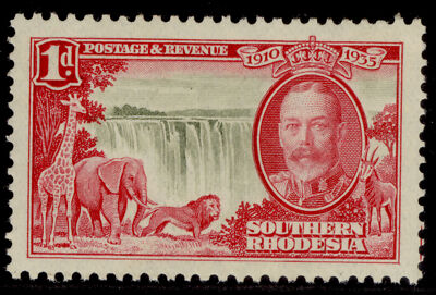 southern-rhodesia-gv-sg31-1d-olive-rose-carmine-silver-jubilee-nh-mint