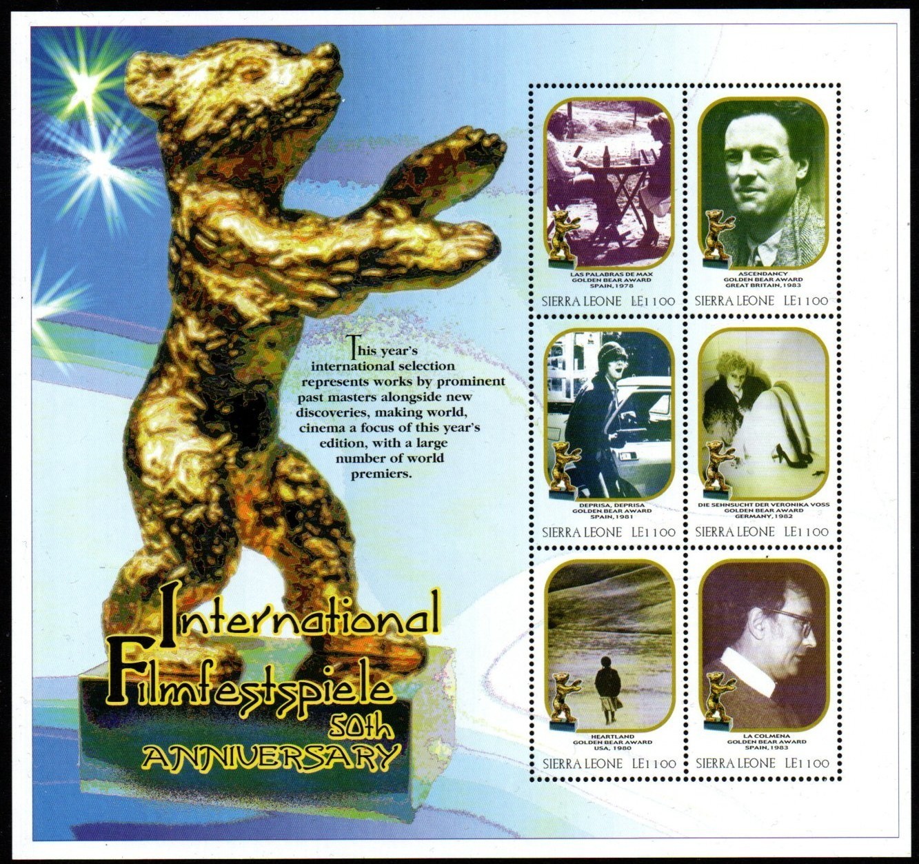 sierra-leone-sg3389a-2000-berlin-film-festival-sheetlet-mnh