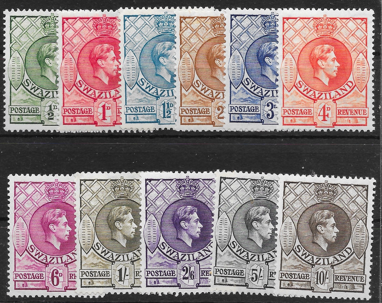 swaziland-sg28a-38a-1938-54-definitve-set-mtd-mint-r