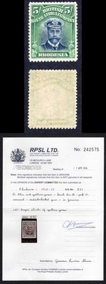 rhodesia-sg251-5-blue-and-yellow-green-deep-shade-perf-15-cat-250-rps-cert