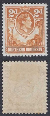 northern-rhodesia-sg31-2d-yellow-brown-m-m-cat-50-pounds