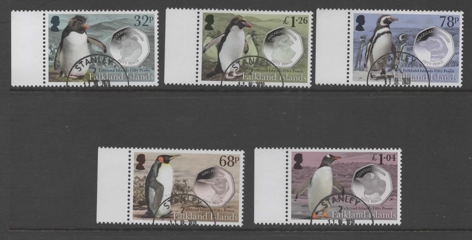 falkland-islands-sg1450-5-2020-penguins-and-50p-used