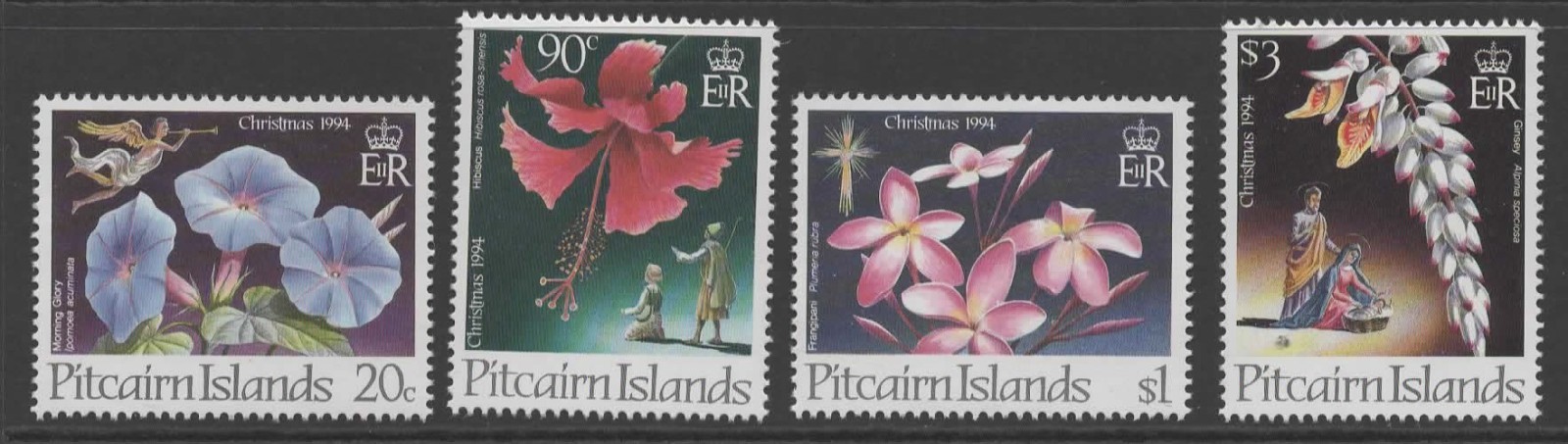 pitcairn-islands-sg458-61-1994-christmas-flower-mnh