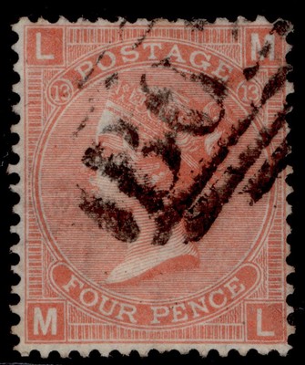 suez-qv-sg-z56-1865-73-4d-vermilion-used-cat-32-bpo-abroad-b02-plate-13-ml