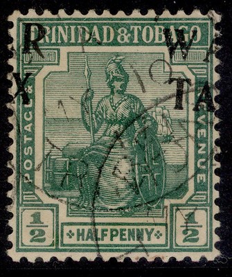trinidad-tobago-gv-sg177-var-d-green-fine-used-opt-shifted
