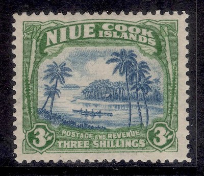 new-zealand-niue-gvi-sg97-3s-blue-yellowish-green-m-mint-cat-20