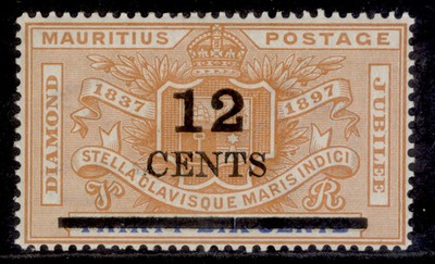 mauritius-edvii-sg163-12c-on-16c-orange-ultramarine-m-mint