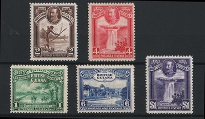 british-guiana-1931-centenary-set-f-mint-sg283-287