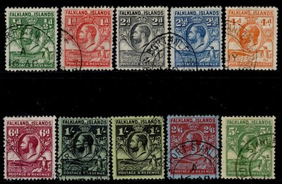 falkland-islands-gv-sg116-124-1929-37-short-set-to-5s-fine-used-cat-300
