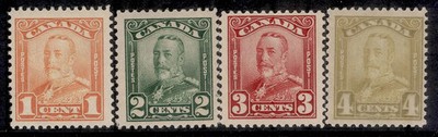 canada-gv-sg275-278-1928-29-lower-value-group-1c-4c-nh-mint-cat-38