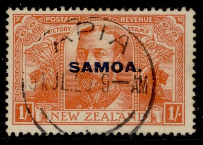 samoa-gv-sg148-1s-orange-red-fine-used-cat-12-cds