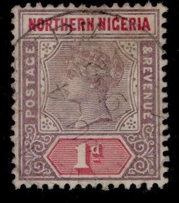 northern-nigeria-qv-sg2-1d-dull-mauve-carmine-fine-used-cds