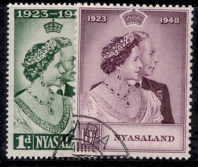 nyasaland-protectorate-gvi-sg161-162-1948-rsw-set-fine-used-cat-35