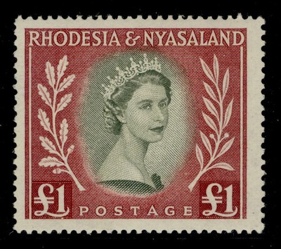 rhodesia-nyasaland-qeii-sg15-1-olive-green-lake-m-mint-cat-45
