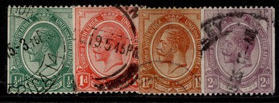 south-africa-gv-sg18-21-1913-21-coil-stamp-set-fine-used-cat-29