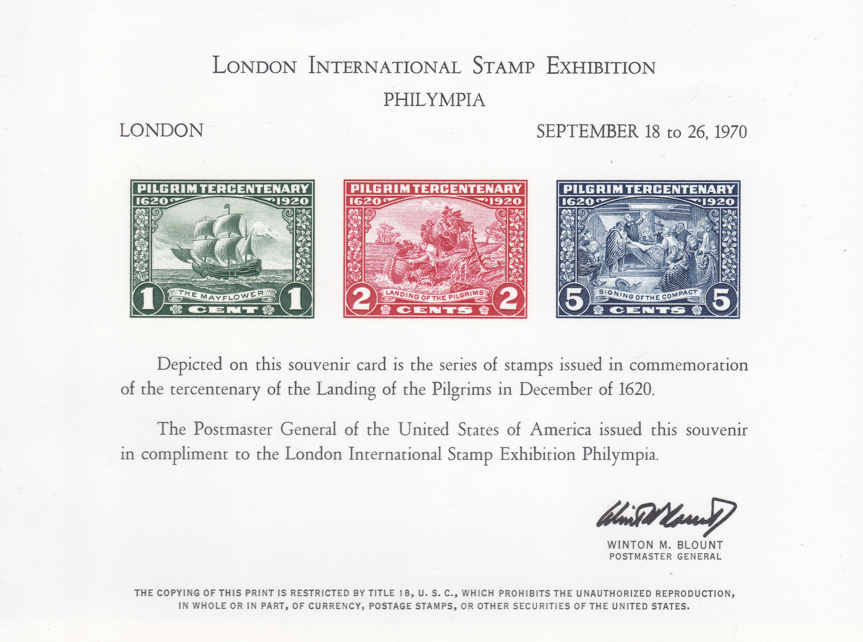 1970-united-states-london-philympia-1920-pilgrim-tercentenary-souvenir-card-mint