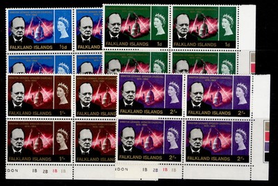falklands-qeii-sg223-226-1966-churchill-set-nh-mint-cat-30-control-blocks