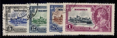 mauritius-gv-sg245-248-1935-silver-jubilee-set-fine-used-cat-55