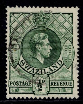 swaziland-gvi-sg28a-d-green-fine-used