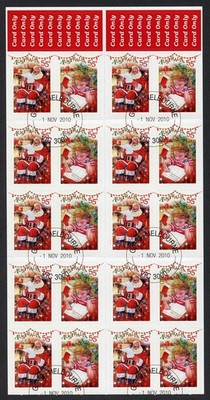 australia-sg3520a-2010-dear-santa-christmas-self-adhesive-pane-fine-used