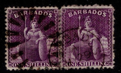 barbados-qv-sg71x-1875-81-1s-violet-p12-wmk-reversed-horiz-pair-fine-used