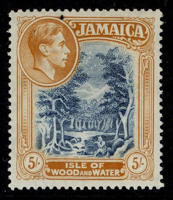 jamaica-gvi-sg132-5s-slate-blue-yellow-orange-m-mint-cat-14