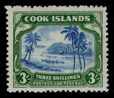 cook-islands-gvi-sg145-3s-grenish-blue-green-nh-mint-cat-50