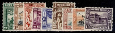 sierra-leone-gv-sg168-176-1933-short-set-to-1s-m-mint-cat-75