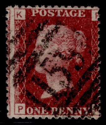 gb-qv-sg44-1d-lake-red-plate-150-fine-used-pk