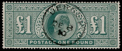 gb-edvii-sg266-scarce-1-dull-blue-green-very-fine-used-cat-700-cds