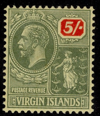 british-virgin-islands-gv-sg85-5s-green-red-pale-yellow-m-mint-cat-48