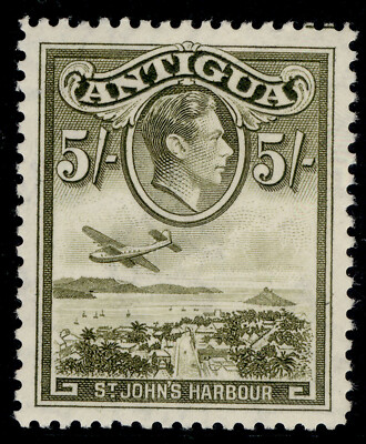 antigua-gvi-sg107-5s-olive-green-lh-mint-cat-18