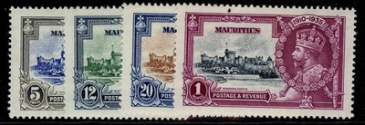 mauritius-gv-sg245-248-1935-silver-jubilee-set-nh-mint-cat-38