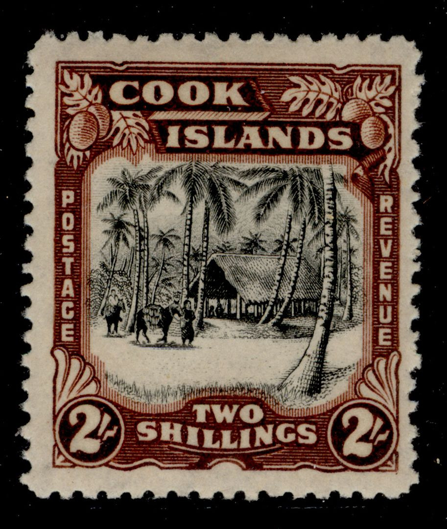 cook-islands-gvi-sg144-2s-black-red-brown-m-mint-cat-40