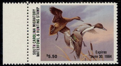 usa-1983-5-50-south-carolina-duck-stamp-scott-3-nh-mint-cat-95