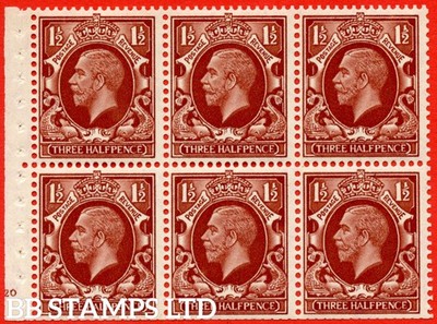 sg-441f-nb26-1d-red-brown-a-mounted-mint-small-format-booklet-pane-b69070