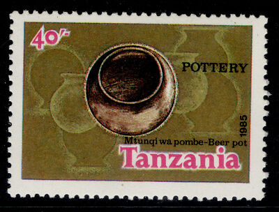 tanzania-qeii-sg443-1985-40s-beer-pot-nh-mint