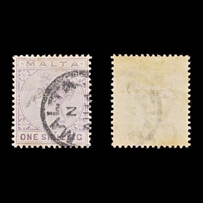 9392-malta-sg29-1s-pale-violet-1890-sc-13a-mi9b-used-c21